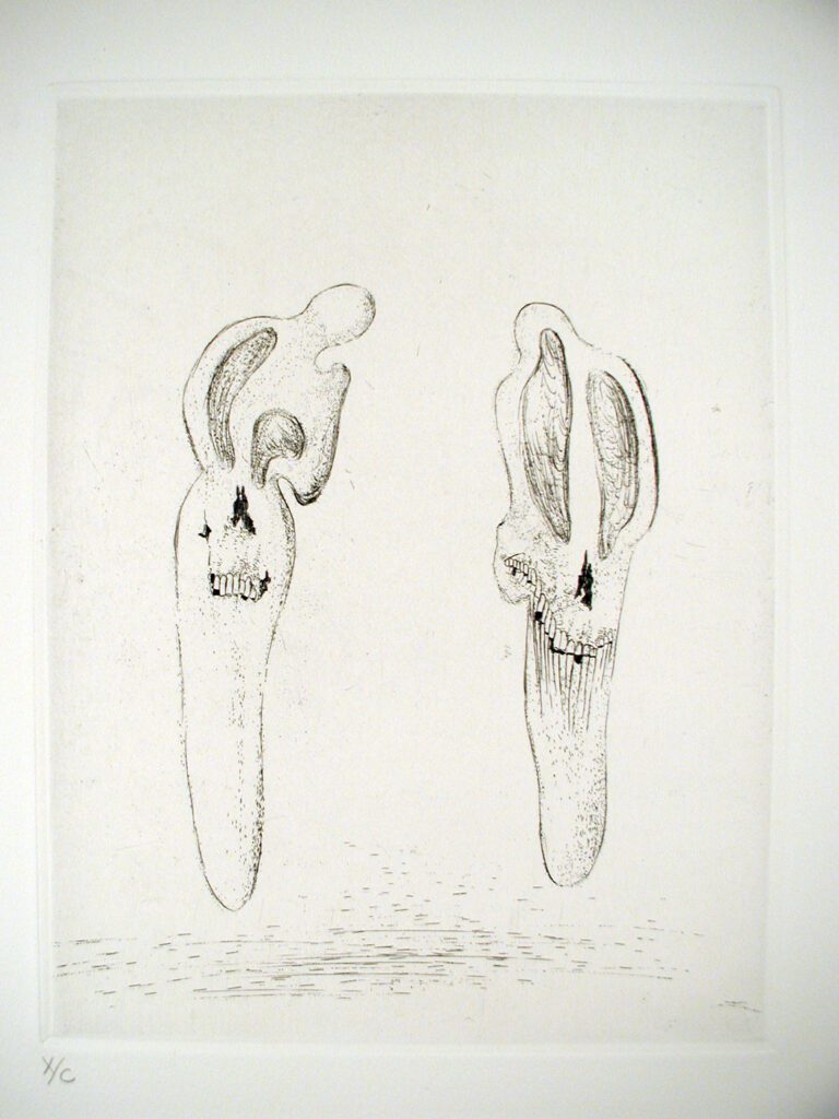 A drawing of two scissors with one cutting through the other.