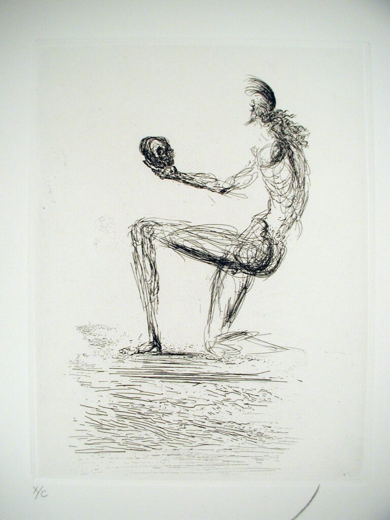 A Man Kneeling Down While Holding an Object