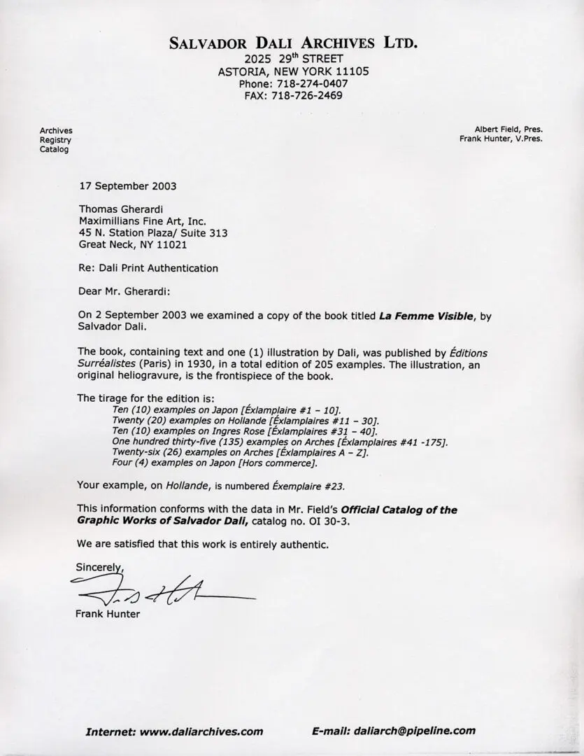 A letter from the department of health to thomas g.